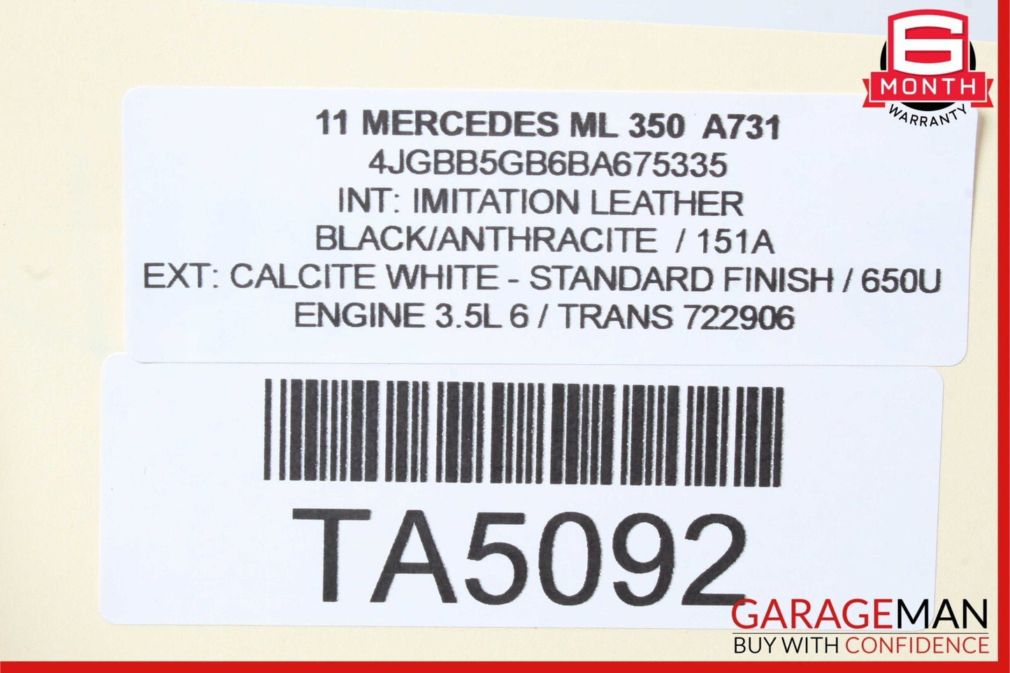 02-05 Mercedes W163 ML320 Front Left Driver Side Door Sound Audio Speaker OEM