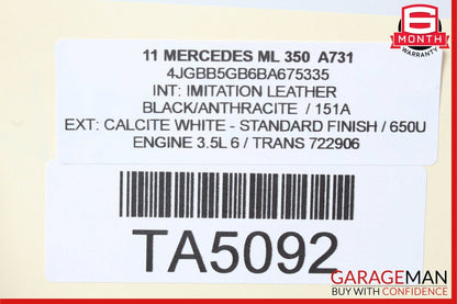 02-05 Mercedes W163 ML320 Front Left Driver Side Door Sound Audio Speaker OEM