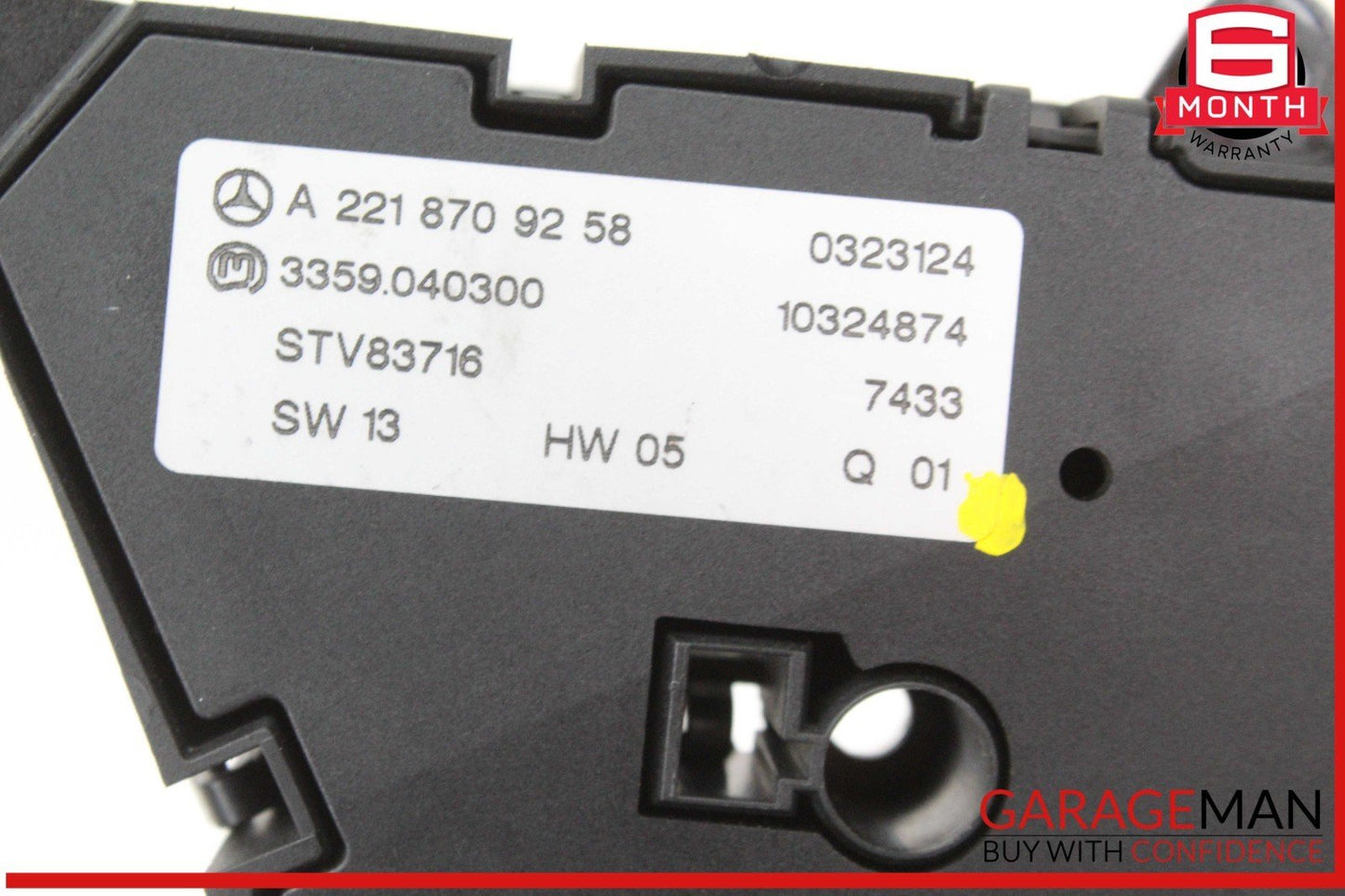 07-14 Mercedes W216 CL550 S550 Front Left Side Door Lock Switch 2218213051 OEM