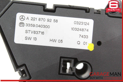 07-14 Mercedes W216 CL550 S550 Front Left Side Door Lock Switch 2218213051 OEM