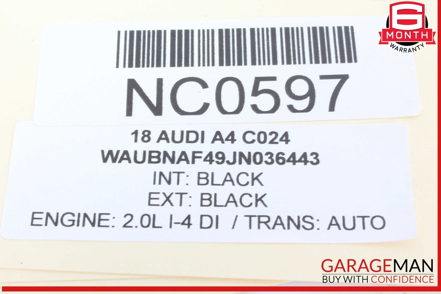 17-19 Audi A4 Front Right Passenger Side Seat Belt Seatbelt 639910400 OEM