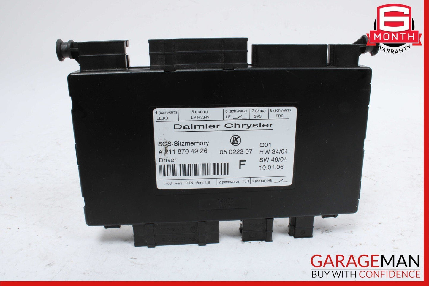 03-12 Mercedes R171 SLK280 SLK350 E350 Front Left Side Seat Control Module Unit
