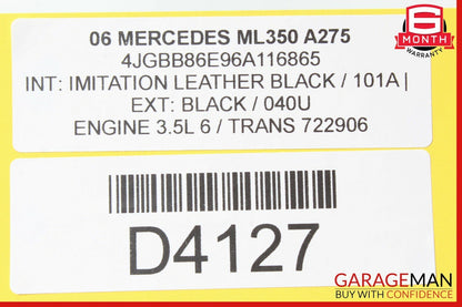 06-12 Mercedes W164 ML350 R350 GL550 Panoramic Sunroof Sun Roof Motor OEM