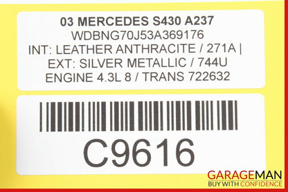 00-06 Mercedes W220 S430 Center Console Shift Shifter Trim Bezel Wood 2208218458