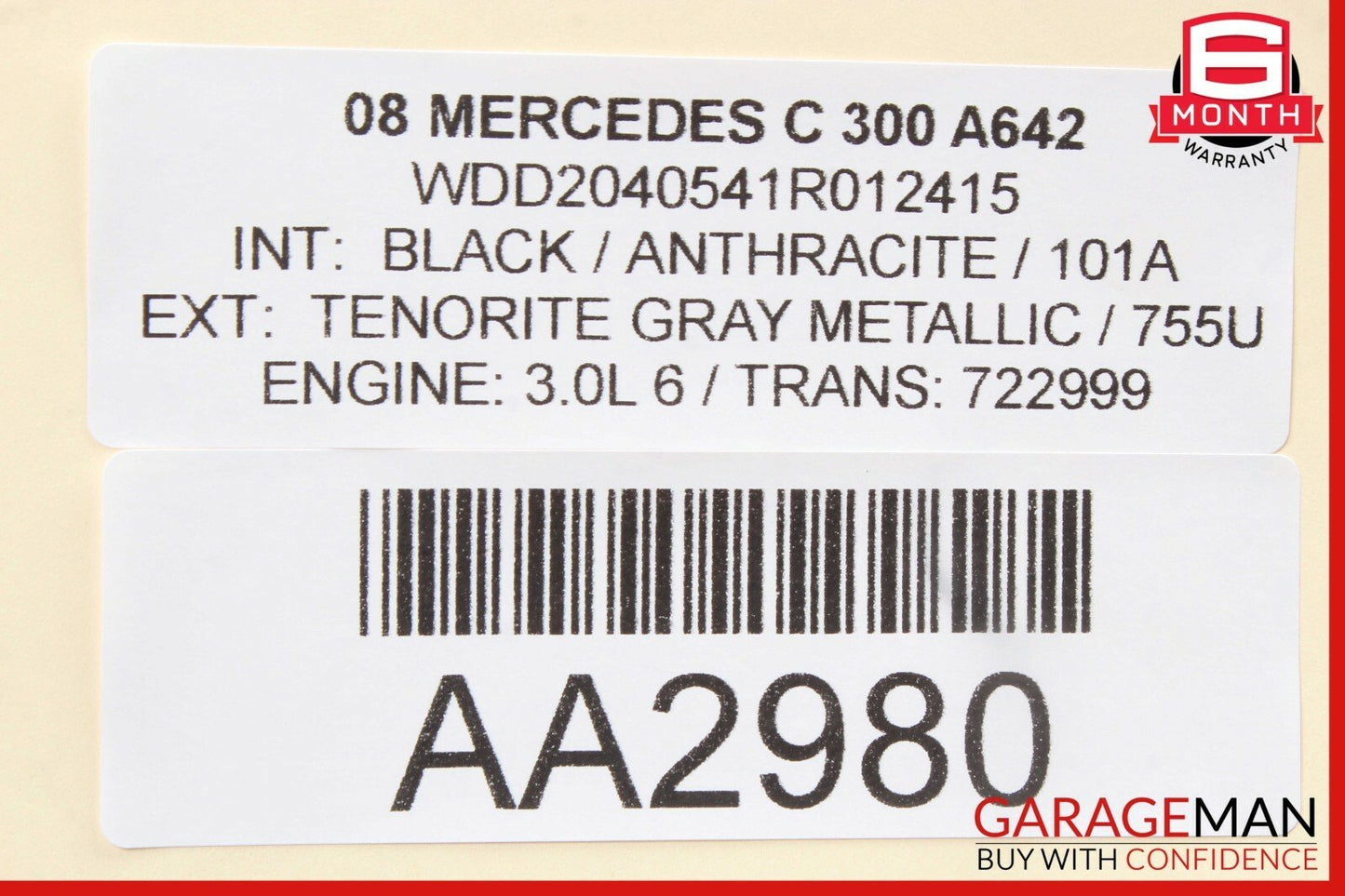 08-09 Mercedes W204 C300 C350 Speedometer Odometer Instrument Cluster Gauge OEM
