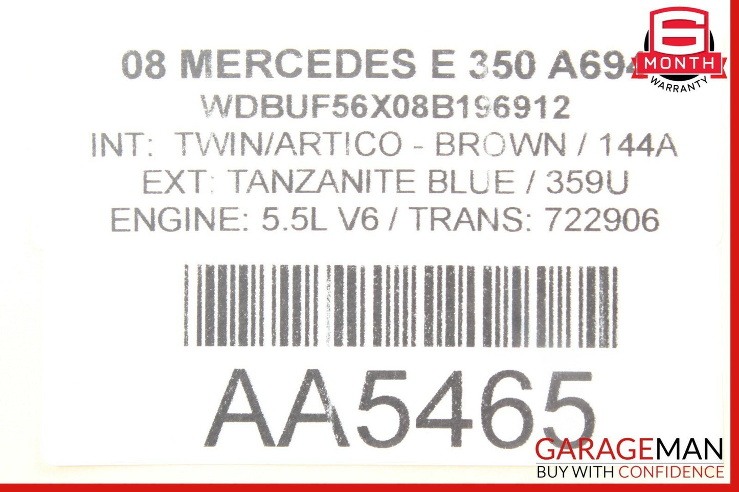 03-09 Mercedes W211 E320 E350 E500 Front Left Side Door Lock Latch Actuator OEM