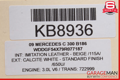 08-18 Mercedes W204 C63 AMG Front Right Passenger Side Door Control Module Unit