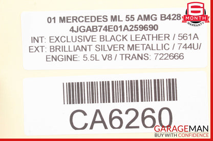 98-05 Mercedes W163 ML55 Rear Left / Right Axle CV Half Shaft Driveshaft OEM