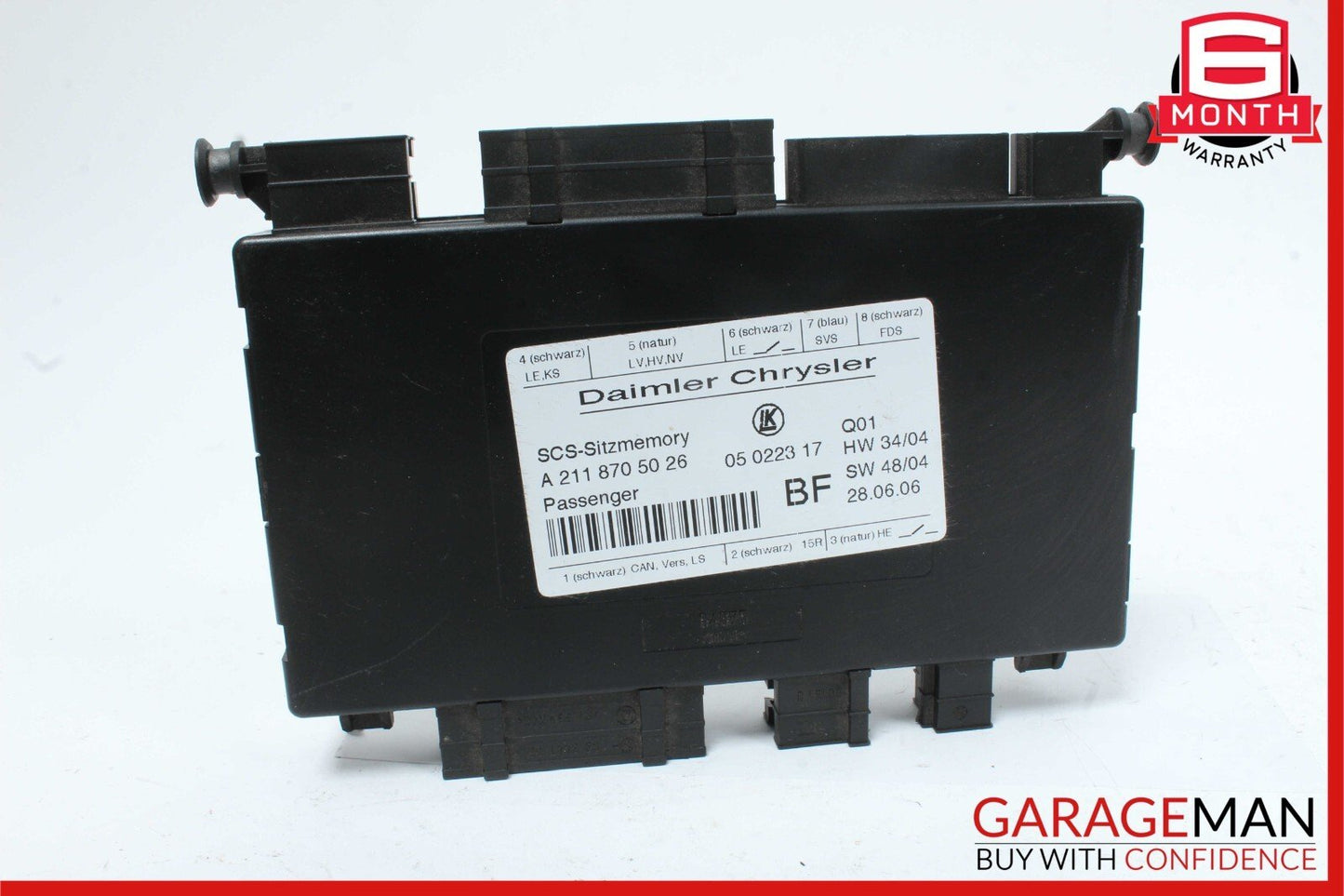 03-12 Mercedes X164 GL450 E350 Under Seat Control Module Front Right Side OEM