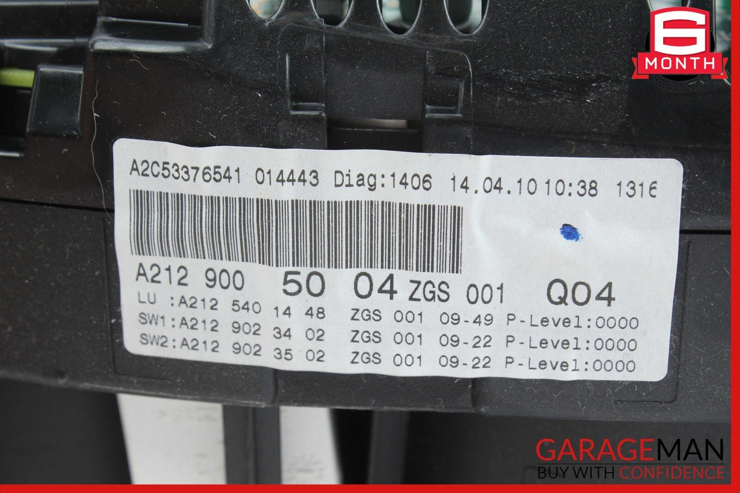 10-13 Mercedes W212 E350 E550 Instrument Cluster Speedometer 2125409647 OEM