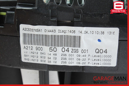 10-13 Mercedes W212 E350 E550 Instrument Cluster Speedometer 2125409647 OEM