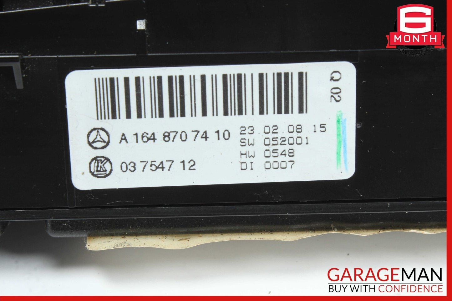 06-12 Mercedes W164 ML350 GL450 Hazard Control Switch Panel 1648703410 OEM
