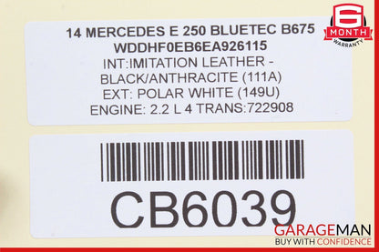 10-16 Mercedes W204 C250 E400 E350 E250 Interior Rear View Mirror Assembly Grey