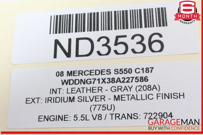 Mercedes W221 S550 GL450 Voice Communication Control Module 2048202085 OEM