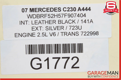 05-07 Mercedes W203 C230 Front Left Side Headlight Head Light Halogen Lamp OEM
