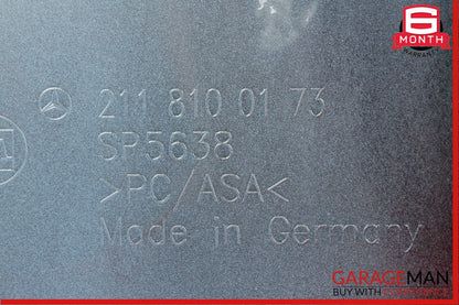 07-09 Mercedes W211 E350 E63 AMG Trunk Lid Tailgate License Plate Panel Red