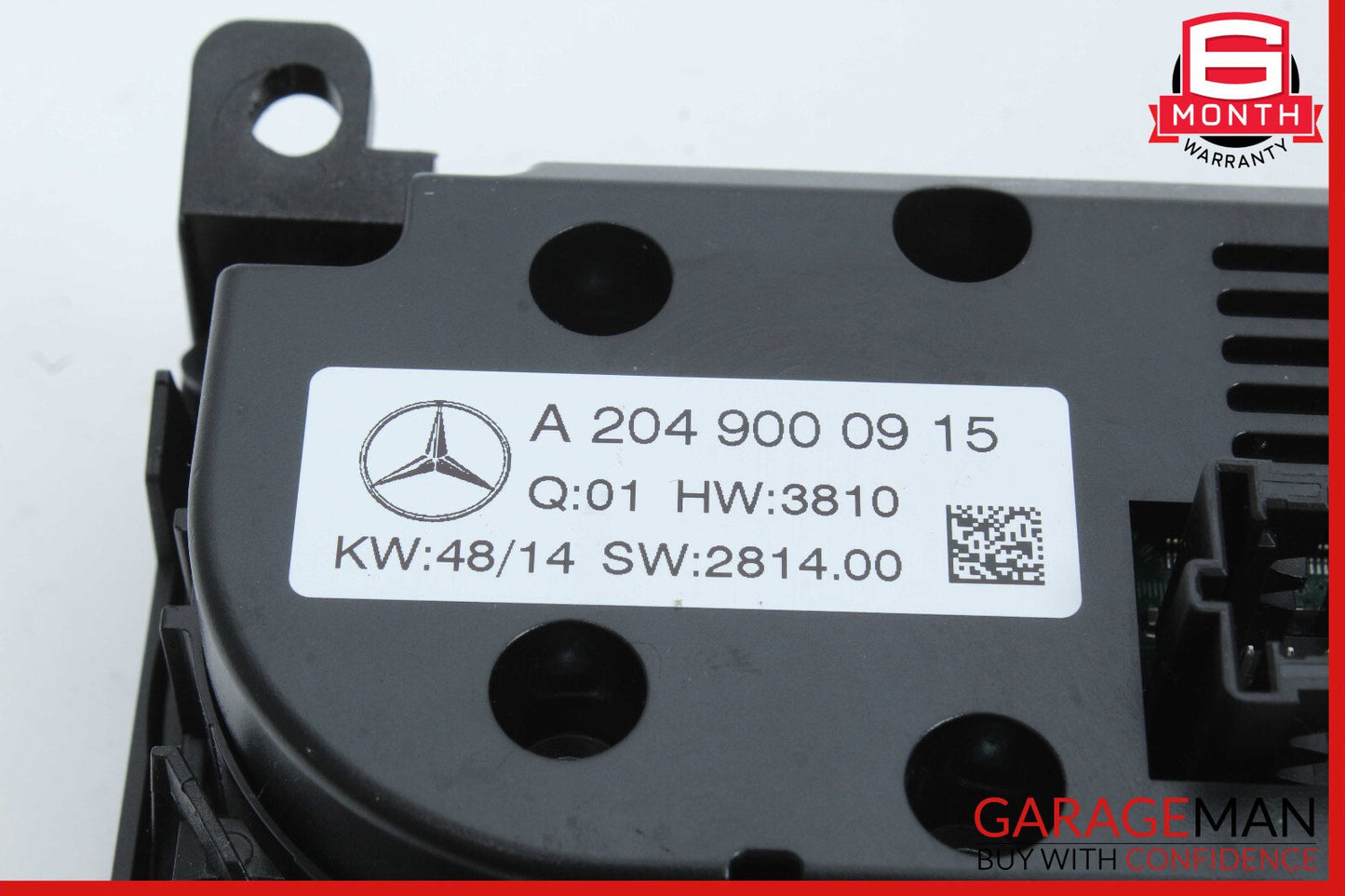 12-15 Mercedes W204 C250 AC A/C Heater Climate Temperature Control Switch OEM
