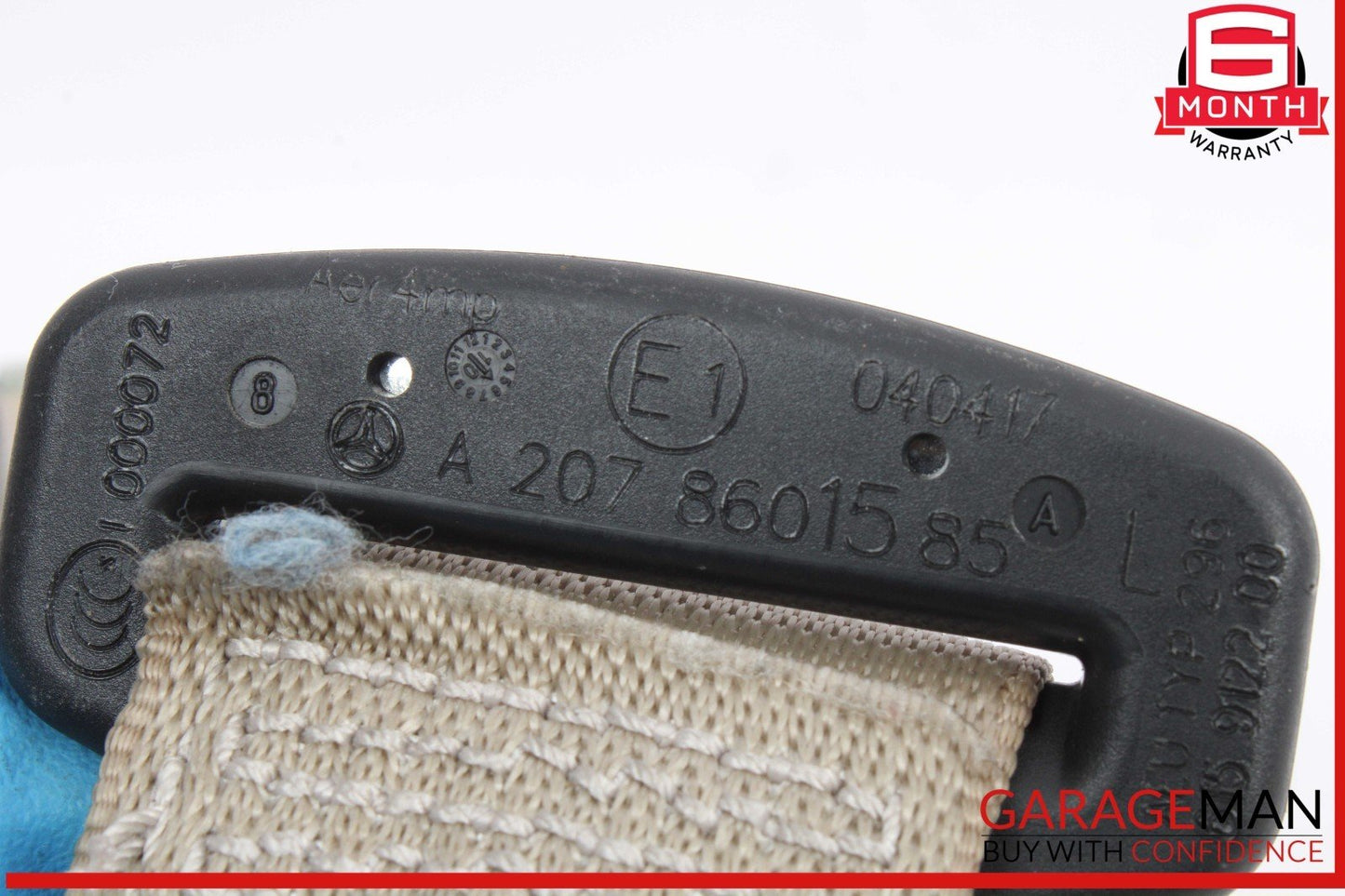 10-13 Mercedes W207 E350 E550 Coupe Rear Left Side Seatbelt Seat Belt Beige OEM