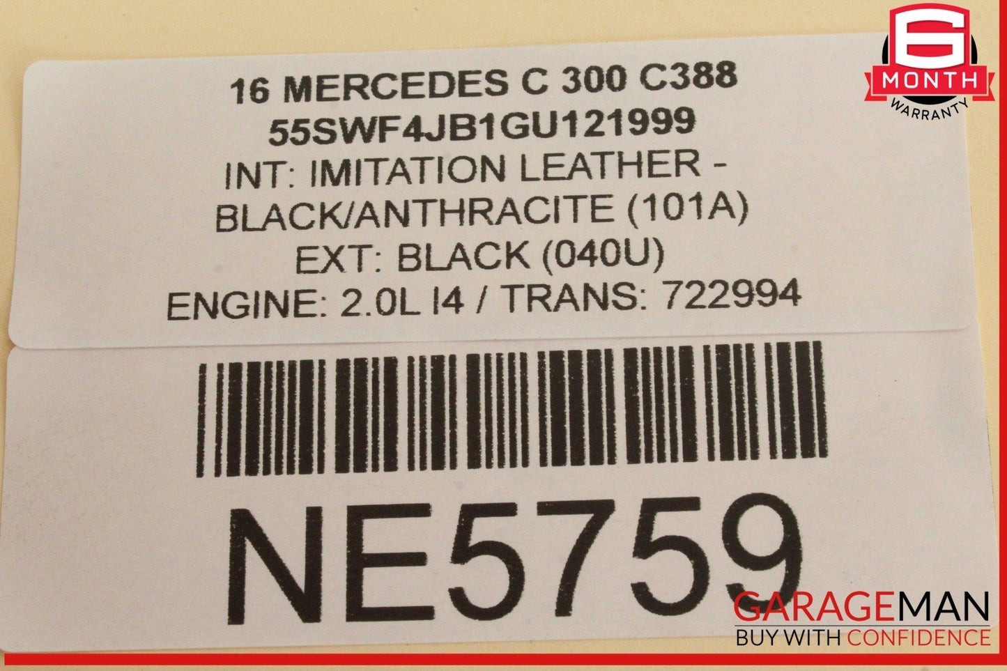 15-20 Mercedes W205 C300 ECU ECM Engine Computer Control Module Unit 2749001600
