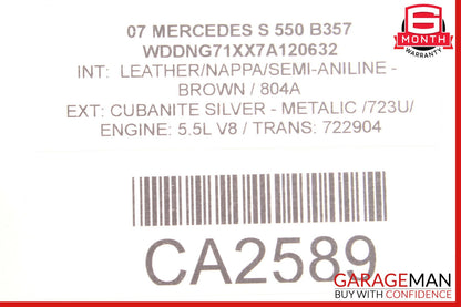 07-09 Mercedes W221 S550 CL65 AMG Rear Trunk Fuse Box Sam Module 2215403250 OEM