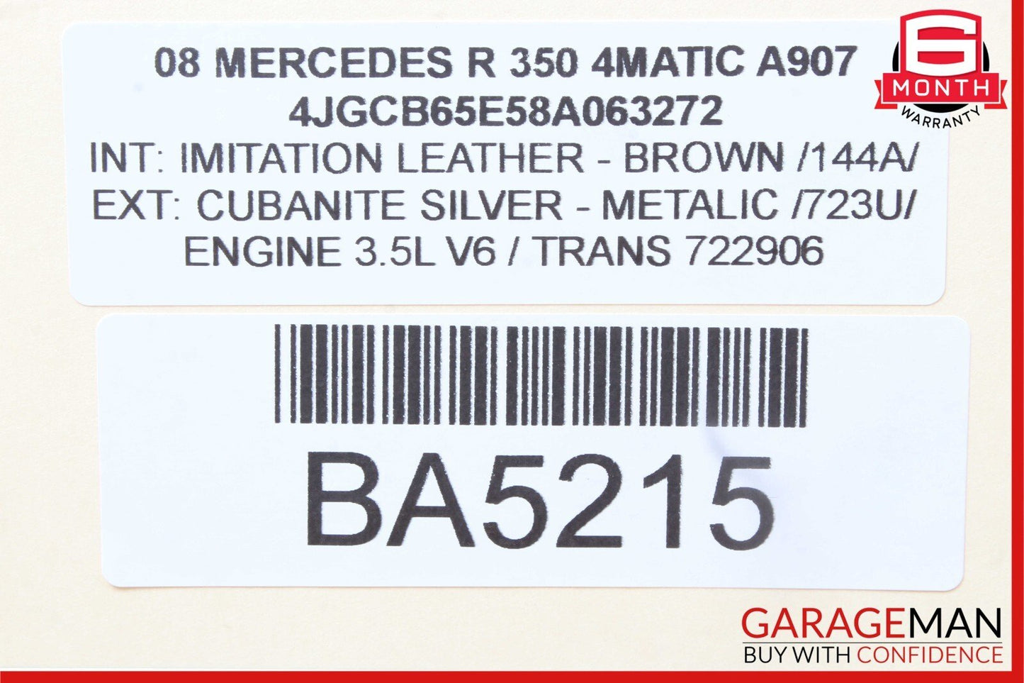 06-10 Mercedes W251 R350 R500 Center Dashboard Hazard ESP Control Switch OEM