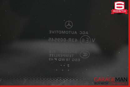 13-16 Mercedes X166 GL450 GL550 Rear Third Row Pano Panoramic Sunroof Glass OEM