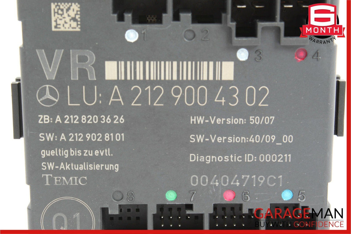 10-13 Mercedes W207 E350 E550 E63 AMG Front Right Side Door Control Module OEM