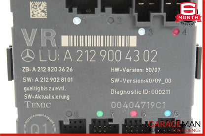 10-13 Mercedes W207 E350 E550 E63 AMG Front Right Side Door Control Module OEM