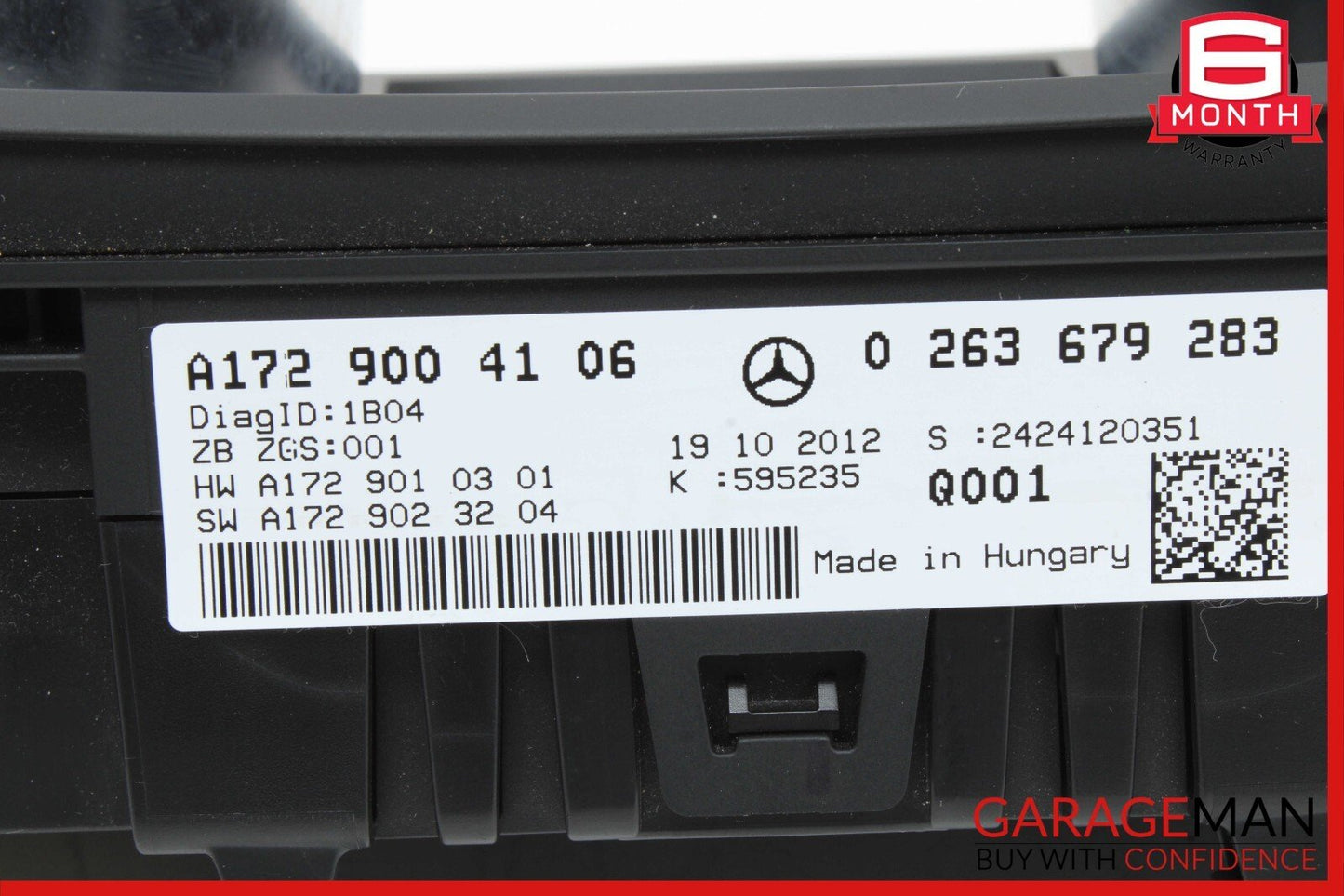 12-16 Mercedes R172 SLK250 SLK350 Instrument Cluster Speedometer Gauge OEM