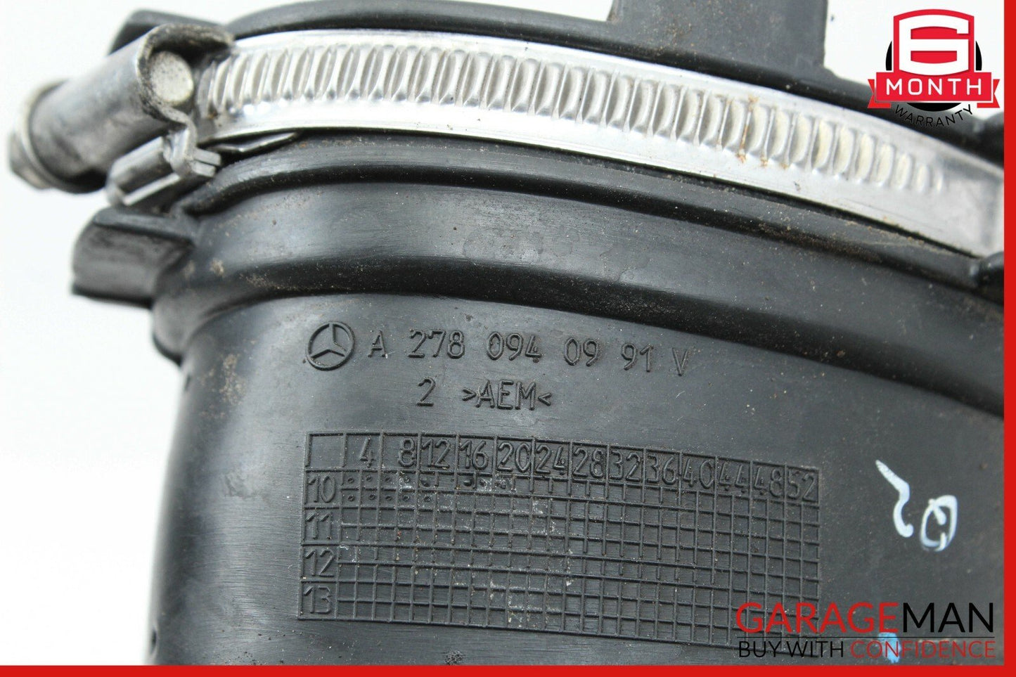 11-14 Mercedes W216 CL550 S550 4.7L Right Air Intake Hose Duct Pipe Assembly OEM