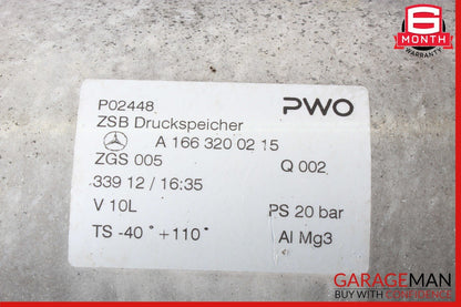 13-19 Mercedes X166 GL450 GLS63 AMG Airmatic Compressor Air Pressure Tank OEM