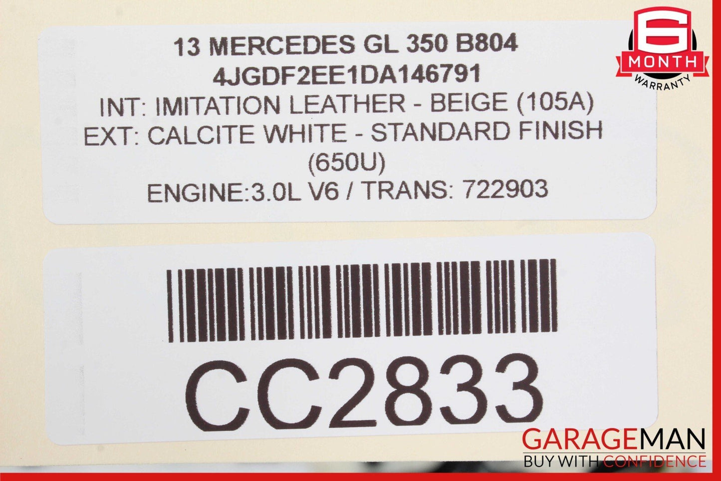 13-16 Mercedes X166 GL350 Rear Right Side Interior Door Panel Cover Trim Assy