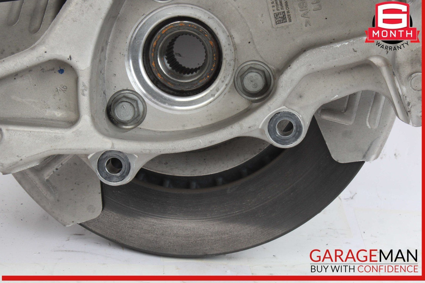 17-23 Tesla Model 3 Front Left Side Spindle Knuckle w/ Brake Rotor Disc OEM