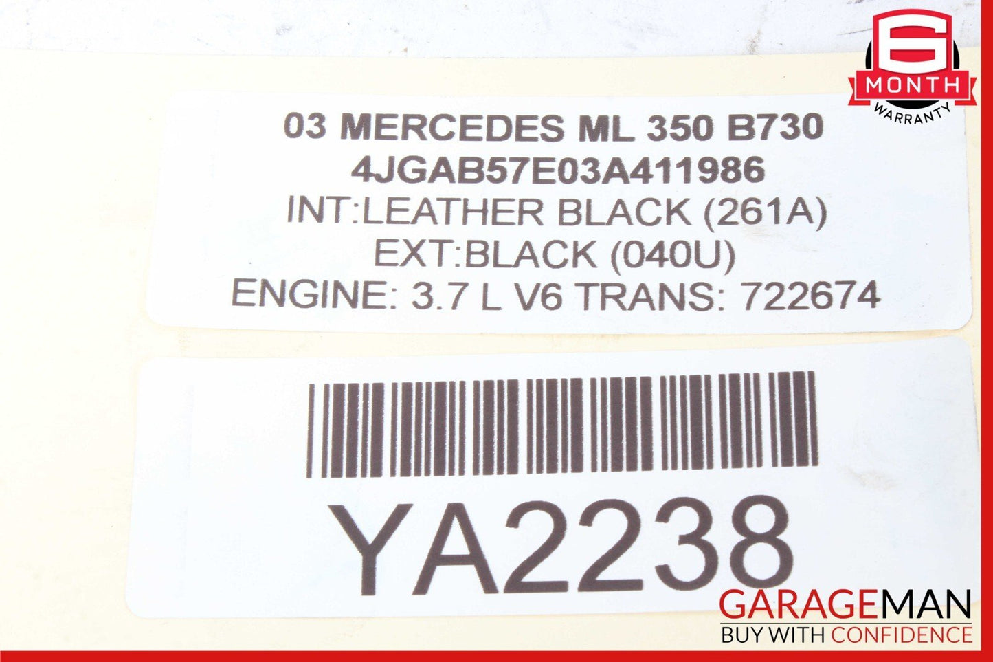 98-05 Mercedes W163 ML350 ML500 Rear Left Driver Side Lower Control Arm OEM