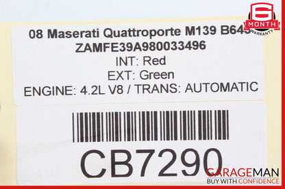 08-19 Maserati Quattroporte Rear Right or Left Side Axle CV Half Shaft OEM