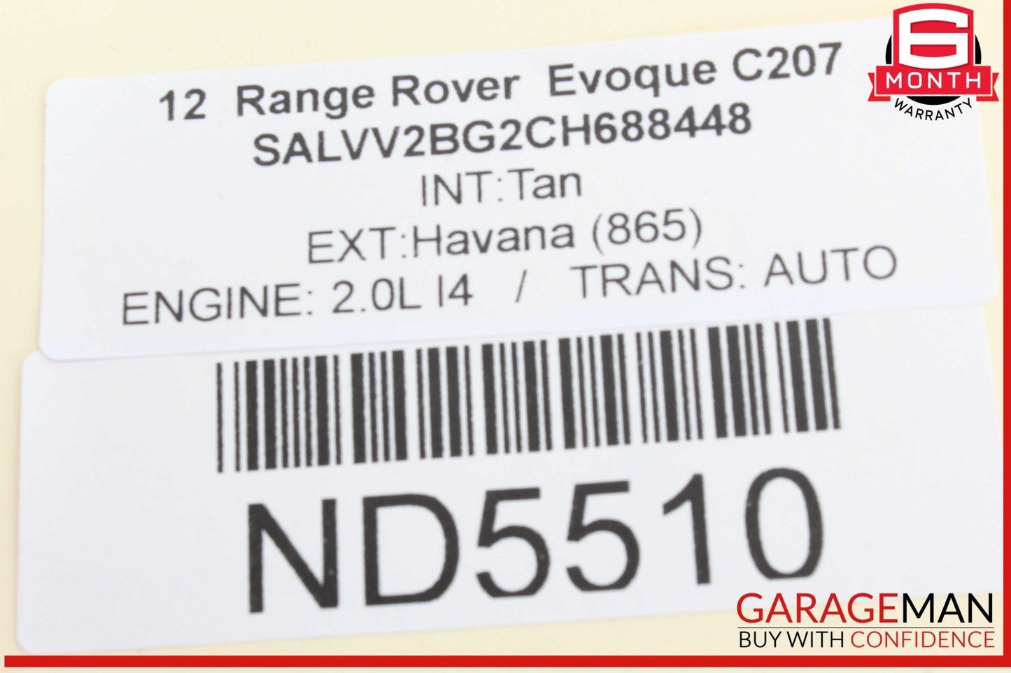 12-19 Range Rover Evoque Wiper Motor Control Module Unit BJ3217509AC OEM