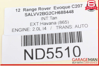 12-19 Range Rover Evoque Wiper Motor Control Module Unit BJ3217509AC OEM