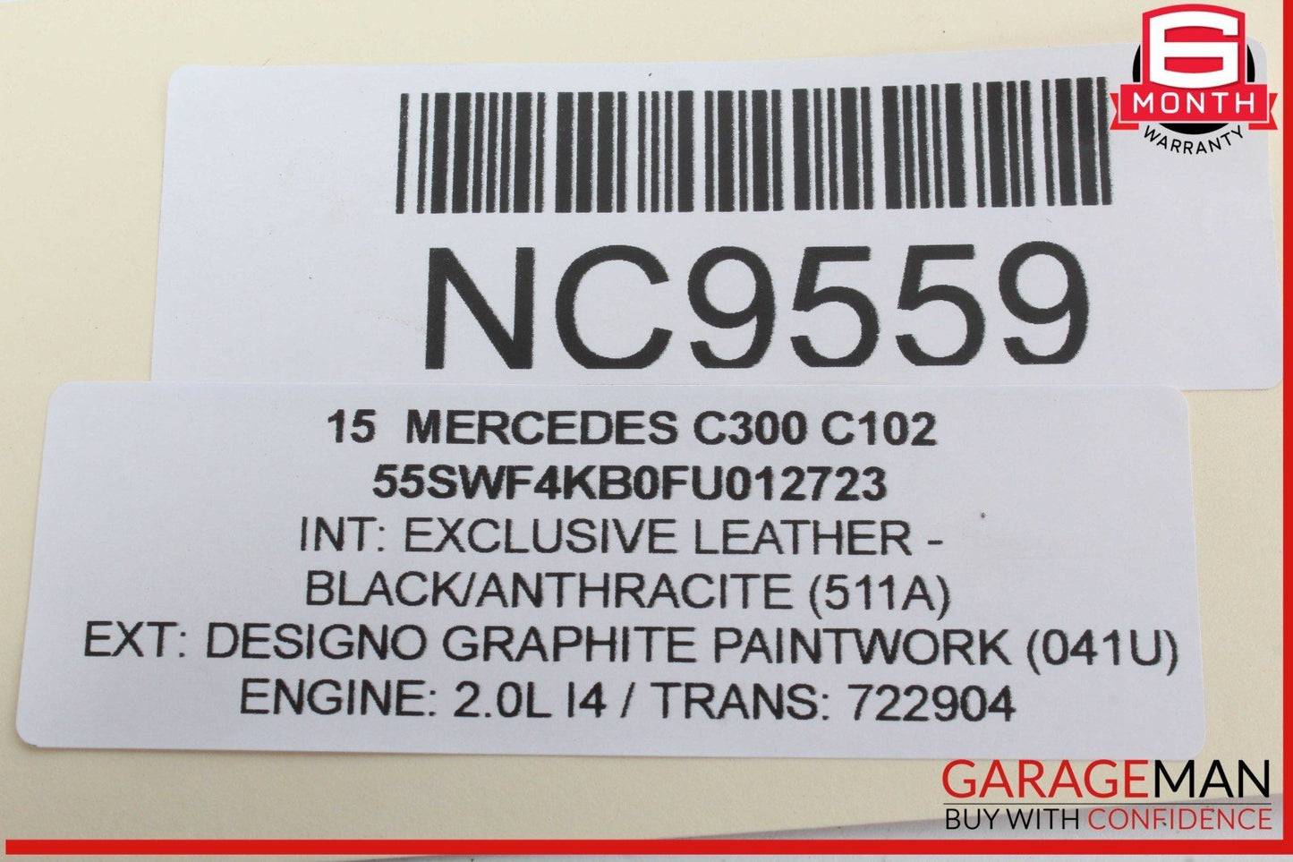 15-20 Mercedes W205 C300 C350e Front Left Side Door Window Regulator Motor OEM