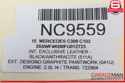 15-20 Mercedes W205 C300 C350e Front Left Side Door Window Regulator Motor OEM