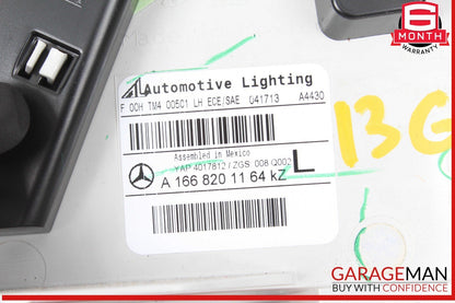 13-16 Mercedes X166 GL450 GL550 Inner Tail Light Lamp Rear Left Driver Side OEM