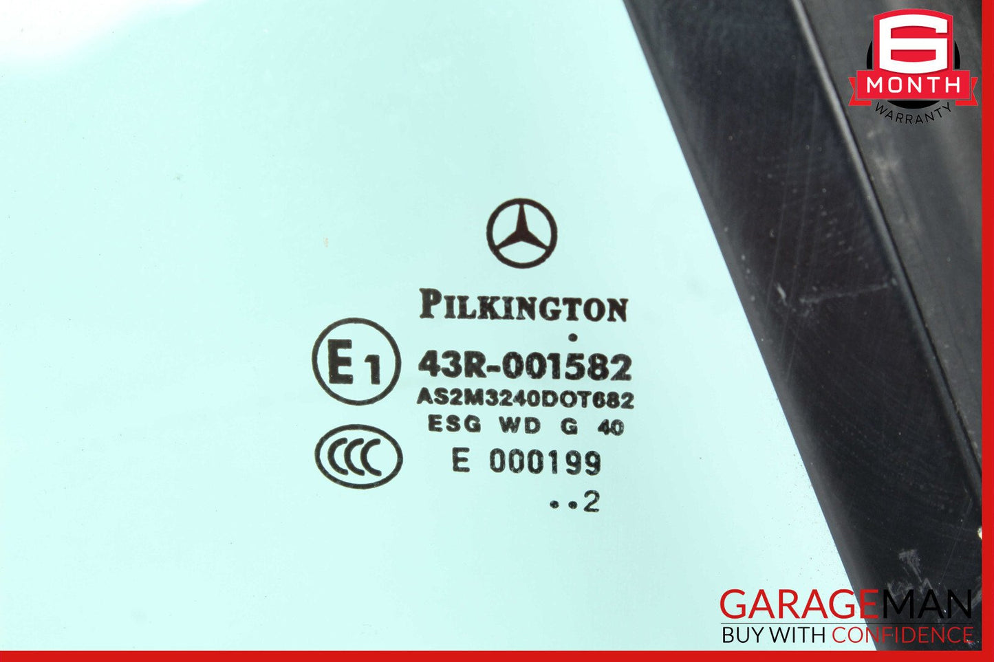 12-20 Mercedes R172 SLK250 Rear Right Side Quarter Window Glass OEM