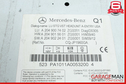 08-11 Mercedes W204 C300 C250 Head Unit Navigation Command Command CD Player OEM