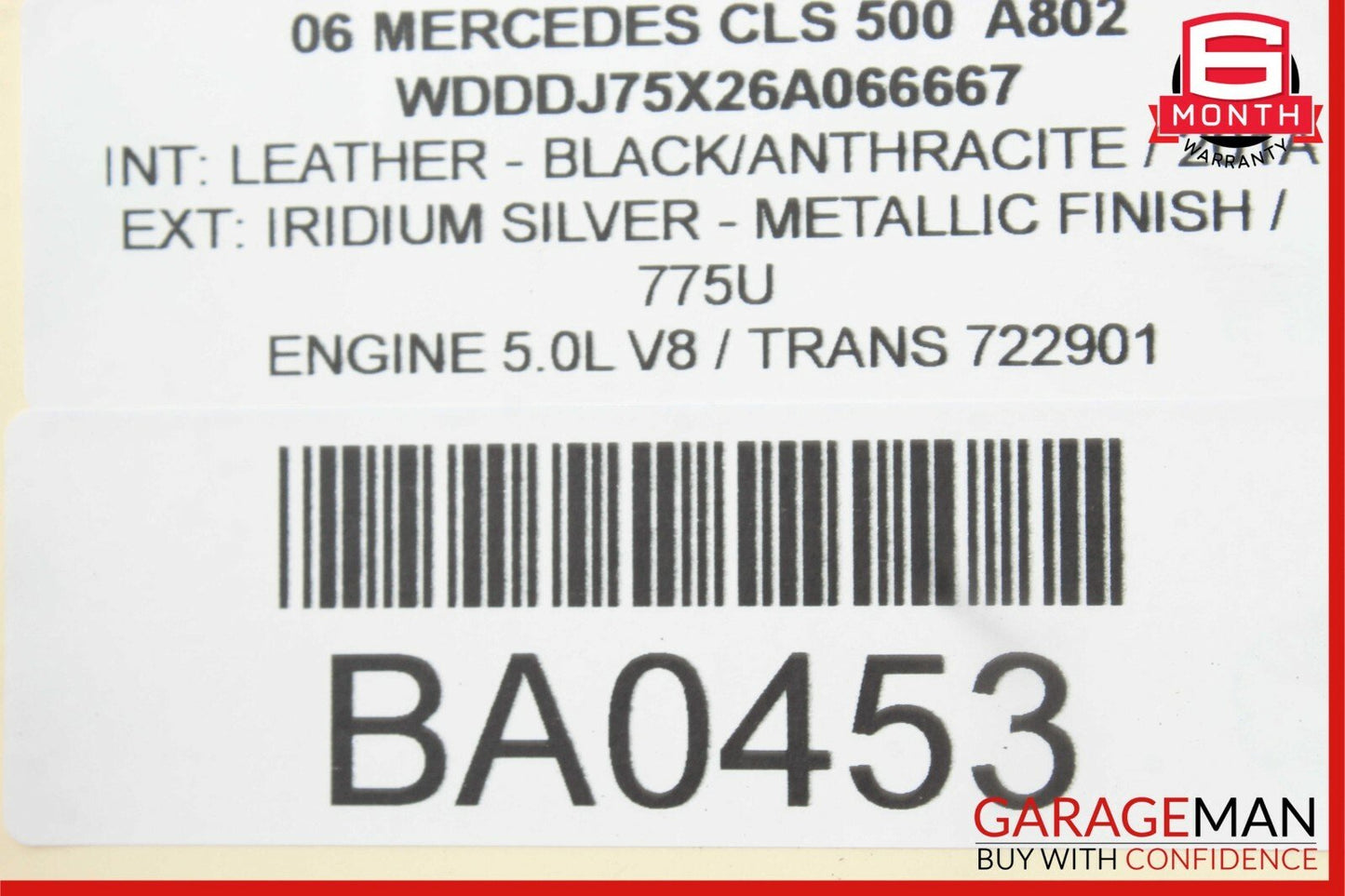 06-11 Mercedes W219 CLS500 CLS63 AMG Rear Right Passenger Door Control Module