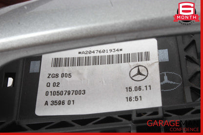 12-20 Mercedes R172 SLK250 SLC300 Left Exterior Door Handle Keyless Go Silver