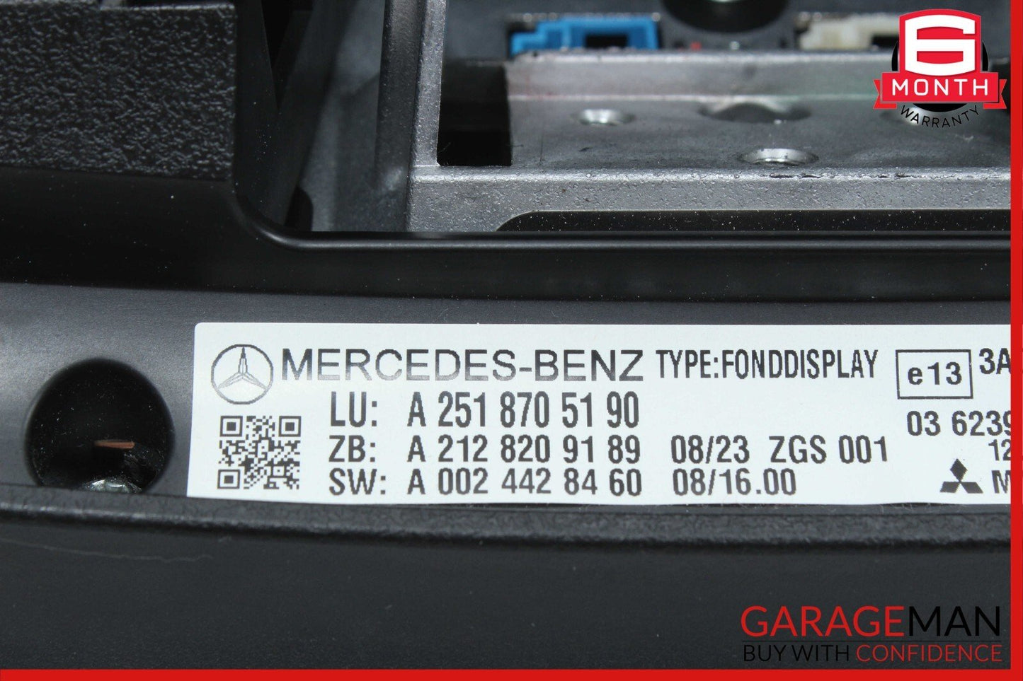 09-13 Mercedes X164 GL550 GL320 GL350 Right Headrest Screen Monitor Display OEM