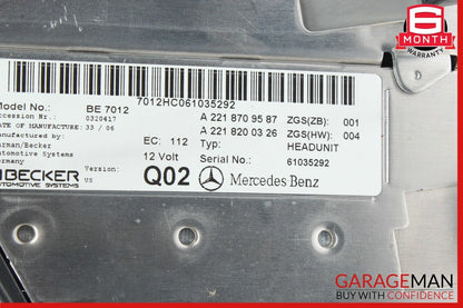 07-09 Mercedes W221 S600 S450 Headunit Head Unit Comand Command CD Navigation