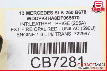 12-15 Mercedes R172 SLK250 Rear Left or Right Axle CV Half Shaft OEM