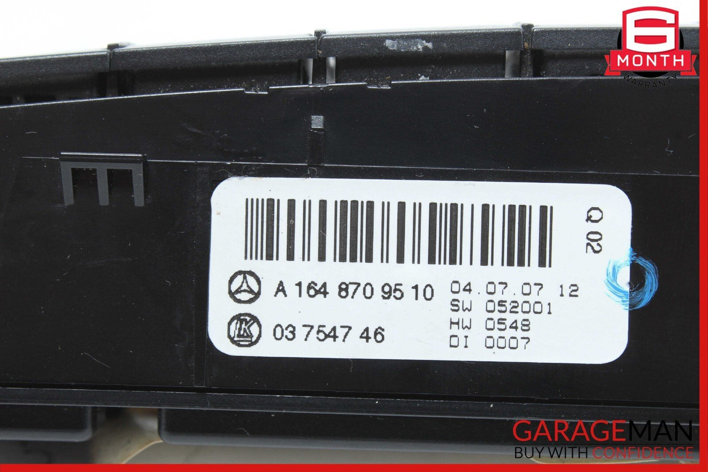 06-12 Mercedes X164 GL550 GL450 Dash Hazard Heated Seats ESP Control Panel OEM