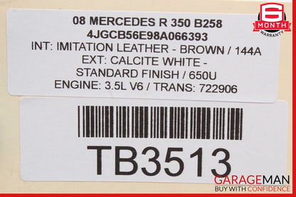 06-11 Mercedes W251 R350 ML450 Heater Climate Control Switch W/ Trim OEM