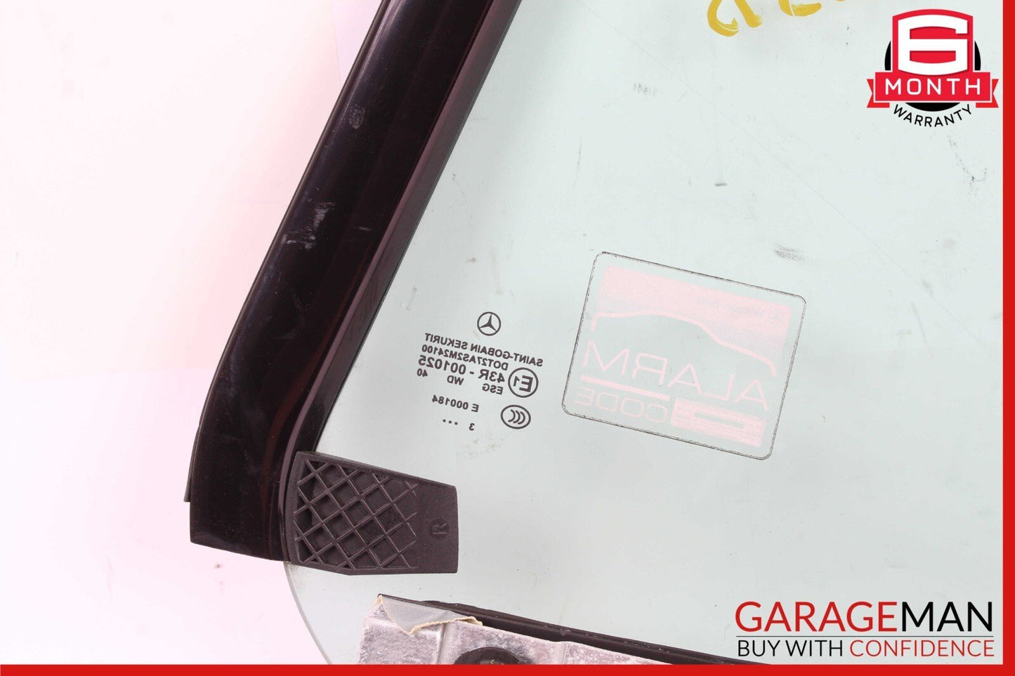03-12 Mercedes R230 SL500 SL55 Rear Right Side Quarter Window Glass Clear
